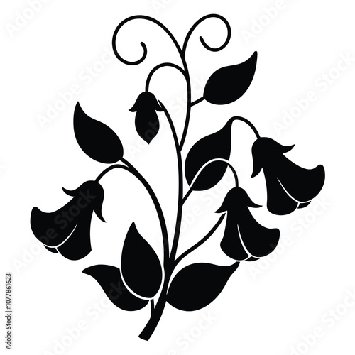 Sweet Pea Flower Vector Art.