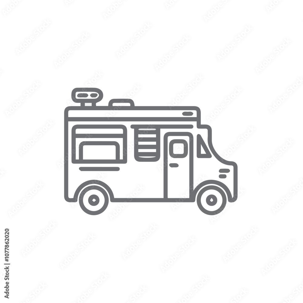 Fototapeta premium Truck icon symbol vector illustration 