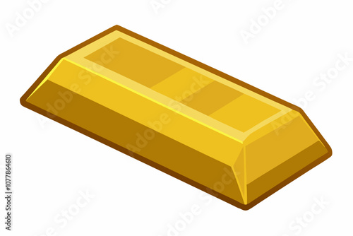 Gold bar icon design template vector isolated illustration