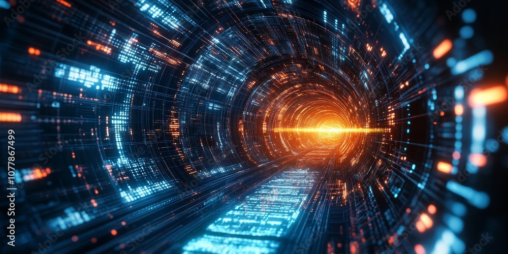 Futuristic abstract technology background abstract digital technology concept Futuristic tunnel Futuristic abstract technology background abstract digital technology concept Futuristic tunnel