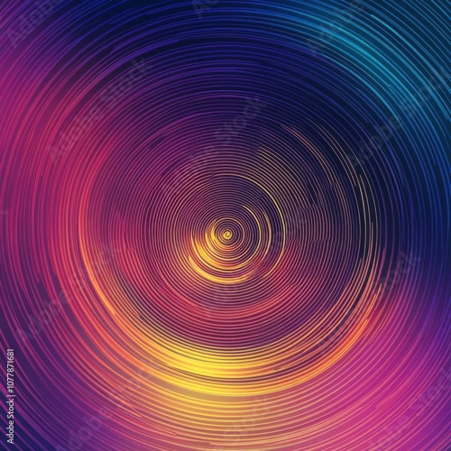 Abstract Swirling Pattern in Vibrant Colors