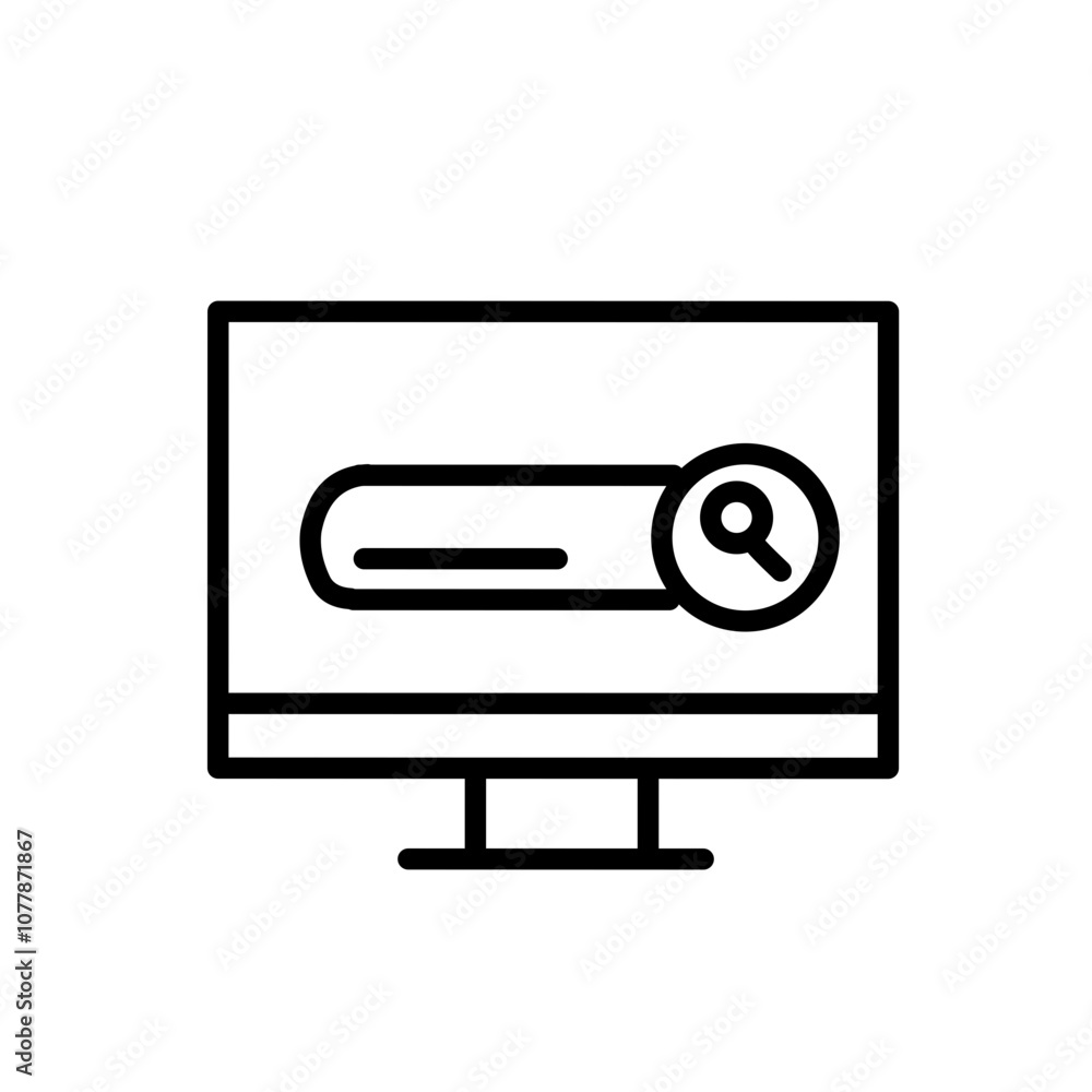 Online business line icon Online business line icon