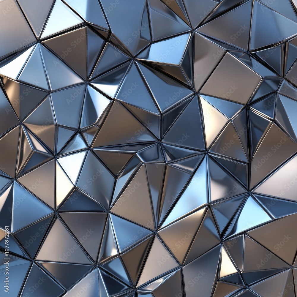 Abstract Metallic Triangular Pattern Abstract Metallic Triangular Pattern