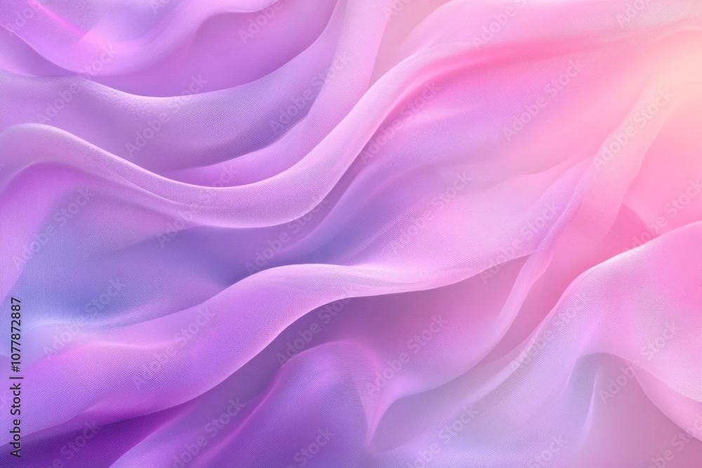 Obraz premium Abstract Wavy Pink and Purple Fabric