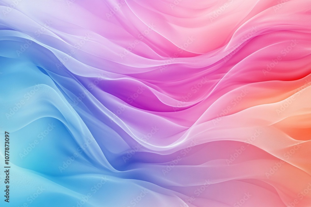 Abstract Colorful Wavy Fabric Background Abstract Colorful Wavy Fabric Background