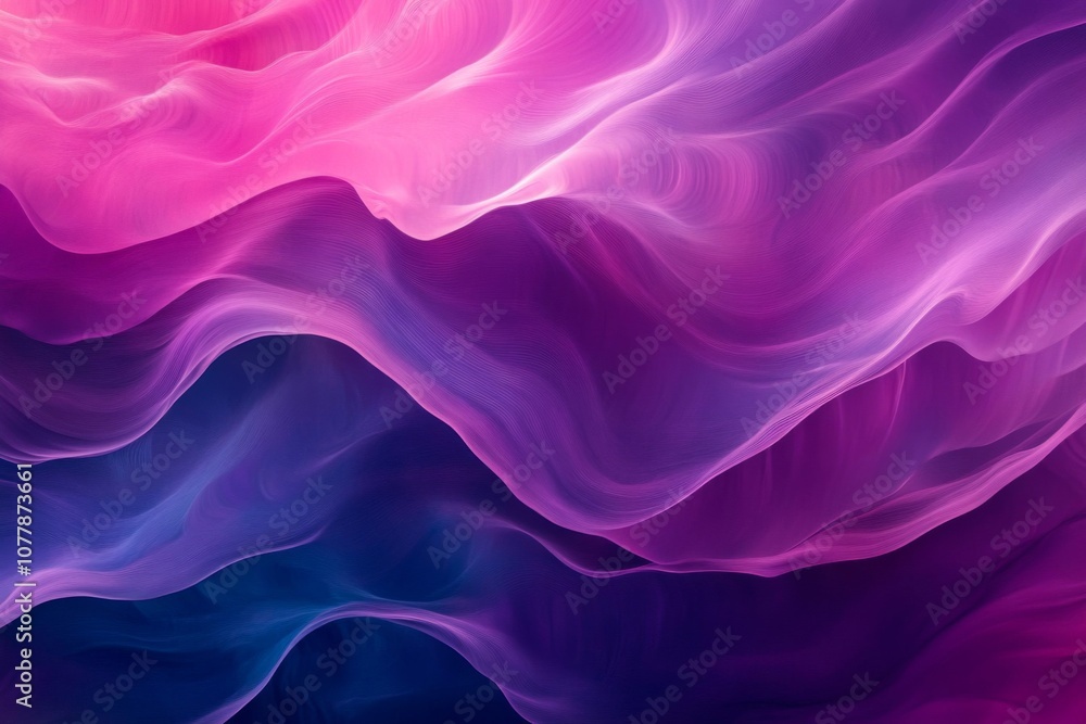 Abstract Purple and Pink Swirling Waves Abstract Purple and Pink Swirling Waves