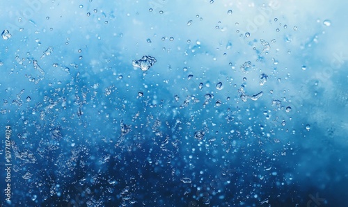 A mesmerizing close-up captures a water droplet plunging into a serene pool