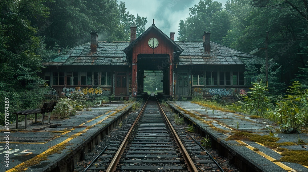 Forgotten Railway Station: A Glimpse into Time's Embrace Forgotten Railway Station: A Glimpse into Time's Embrace