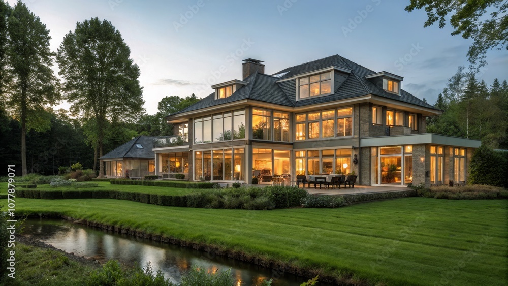 Stunning Large Modern House with Abundant Windows Showcasing Contemporary Architecture and Luxurious Design, Perfect for Real Estate, Home Decor, and Lifestyle Photography Stunning Large Modern House with Abundant Windows Showcasing Contemporary Architecture and Luxurious Design, Perfect for Real Estate, Home Decor, and Lifestyle Photography