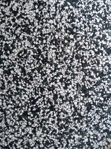 Floor surface of small marble rock fragments