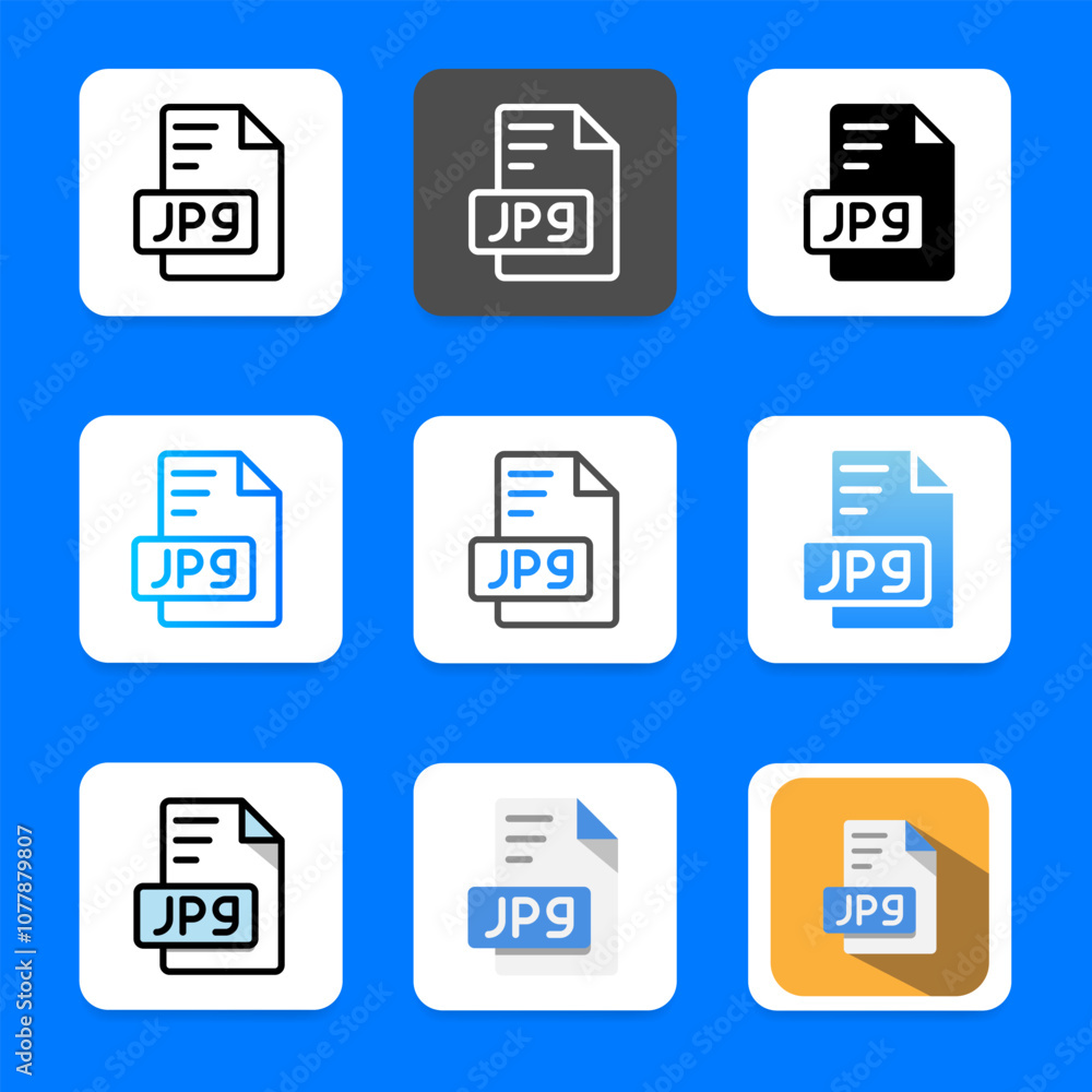 Set jpg extension file format icon. perfect for a wide variety of interfaces. Set jpg extension file format icon. perfect for a wide variety of interfaces.