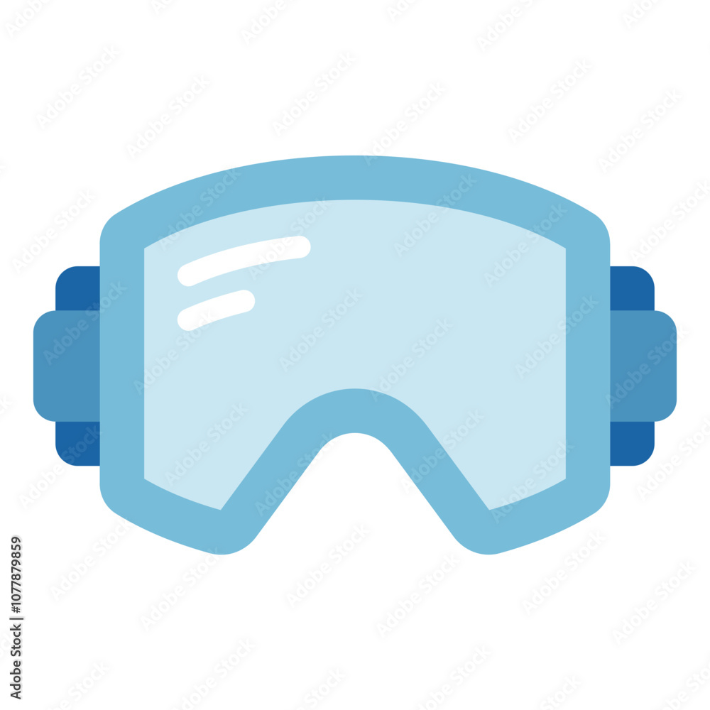 Ski Goggles winter vector icon illustration Ski Goggles winter vector icon illustration