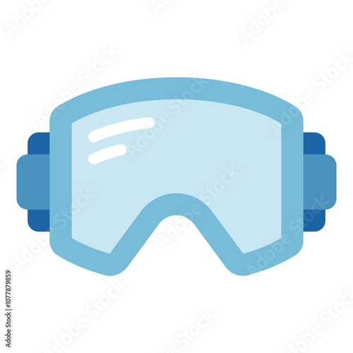 Ski Goggles winter vector icon illustration 