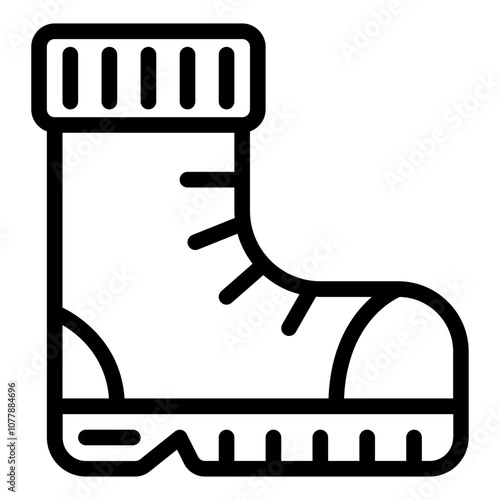 Snow Boots winter vector icon illustration 