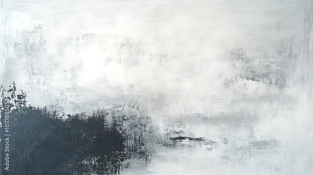 Abstract painting with white and gray colors. Abstract painting with white and gray colors.