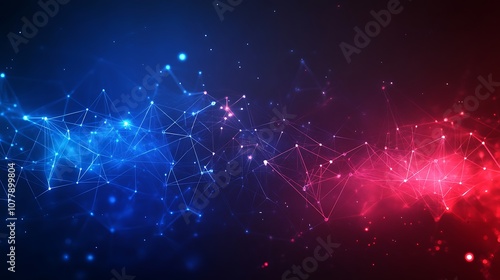 Abstract social network background with interconnection