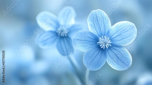 Blue Flower Macro Photography