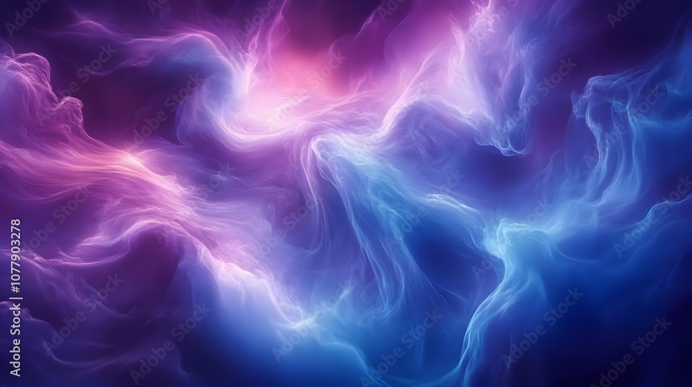 Abstract Background with Swirling Purple and Blue Hues Abstract Background with Swirling Purple and Blue Hues