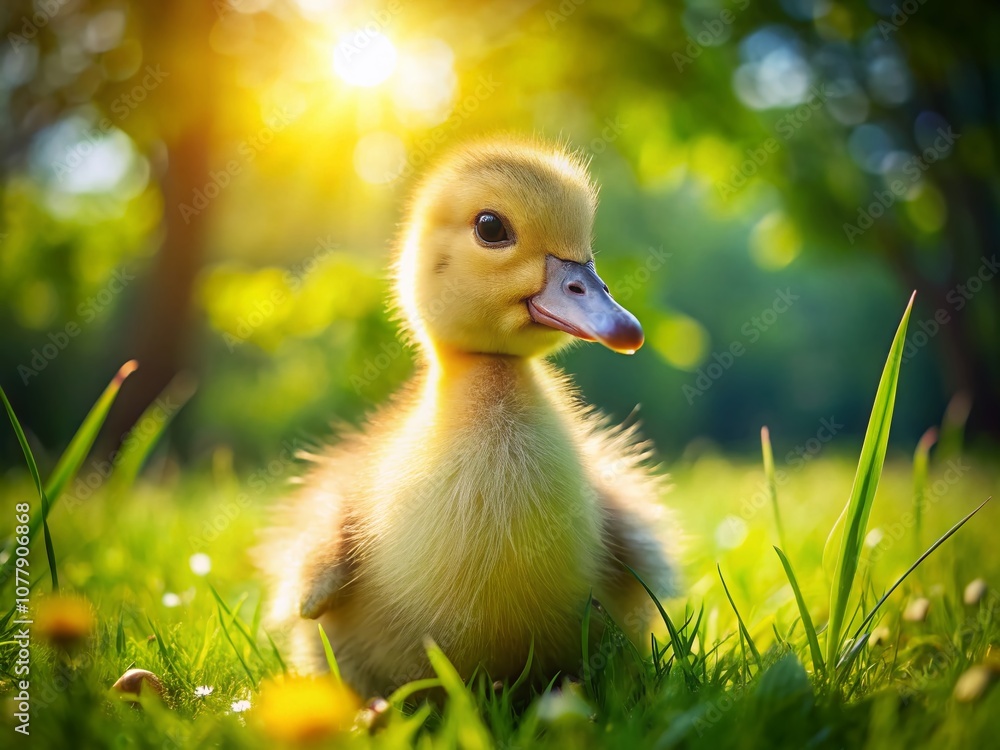 Adorable Duckling with Big Eyes Captured in Nature, Showcasing the Beauty of Wildlife and Playfulness in a Perfectly Framed Rule of Thirds Composition Adorable Duckling with Big Eyes Captured in Nature, Showcasing the Beauty of Wildlife and Playfulness in a Perfectly Framed Rule of Thirds Composition