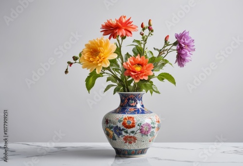 a_china_vase_antique_with_colourful_flower_clean_background