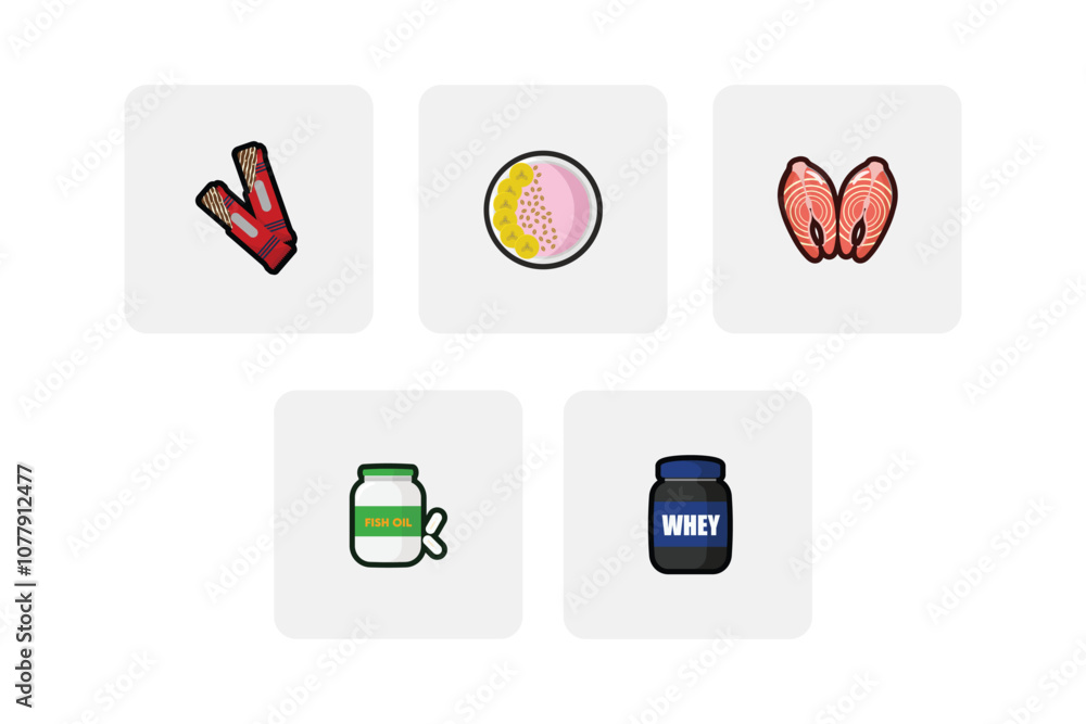 Healthy Lifestyle and Fitness Icon Set - Gym, Workout, Nutrition, Diet, and Wallness Vector Pack Healthy Lifestyle and Fitness Icon Set - Gym, Workout, Nutrition, Diet, and Wallness Vector Pack
