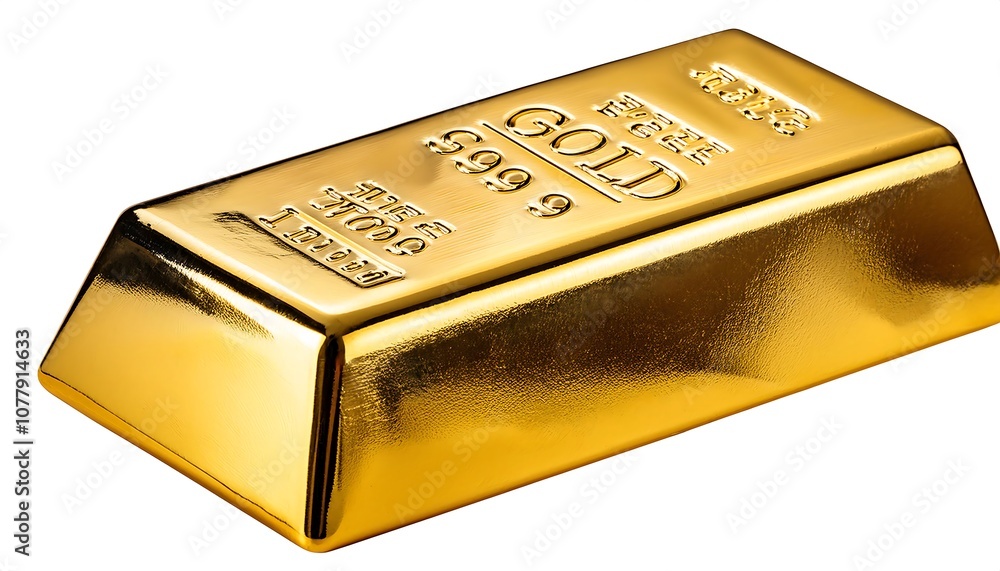 Golden ingots, symbols of wealth and financial success, stacked high on a pristine white background Golden ingots, symbols of wealth and financial success, stacked high on a pristine white background
