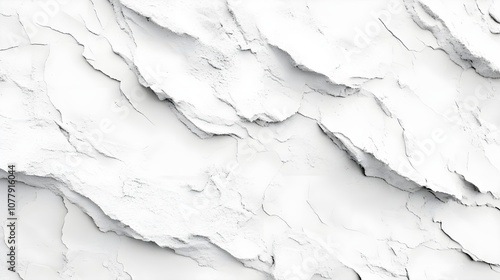 Detailed close-up of white stucco wall with rough texture