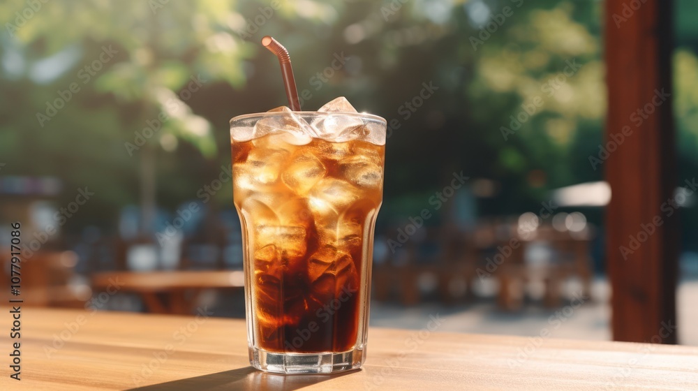 Refreshing Iced Coffee on a Sunny Day Refreshing Iced Coffee on a Sunny Day