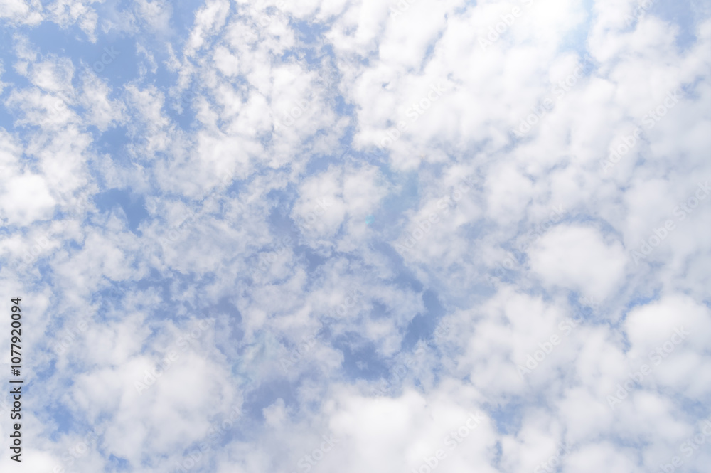 Full frame cloud background with bright sky, Pure white clouds like soft cotton. Abstract natural background concept Full frame cloud background with bright sky, Pure white clouds like soft cotton. Abstract natural background concept