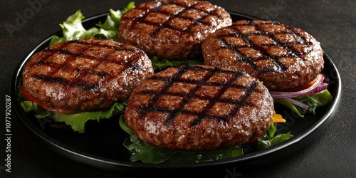 Hamburgers on Lettuce photo