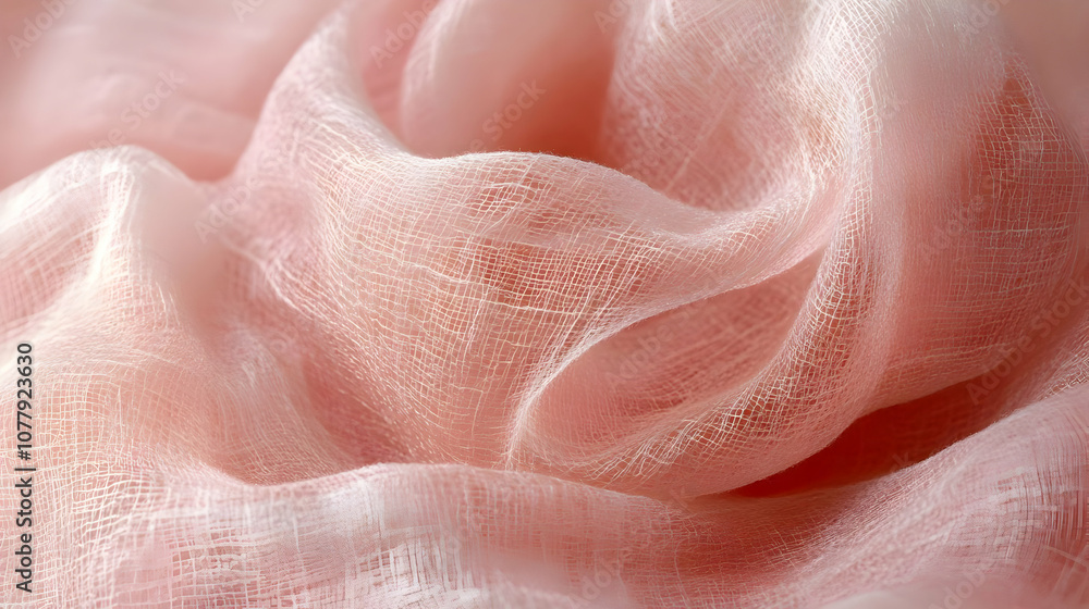 Pink Gauze Fabric Texture - Abstract Background Pink Gauze Fabric Texture - Abstract Background