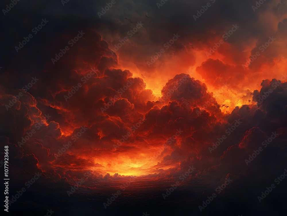 Billowing red and orange smoke clouds against a pitch-black background, creating a dramatic and abstract effect with intense contrast. Billowing red and orange smoke clouds against a pitch-black background, creating a dramatic and abstract effect with intense contrast.