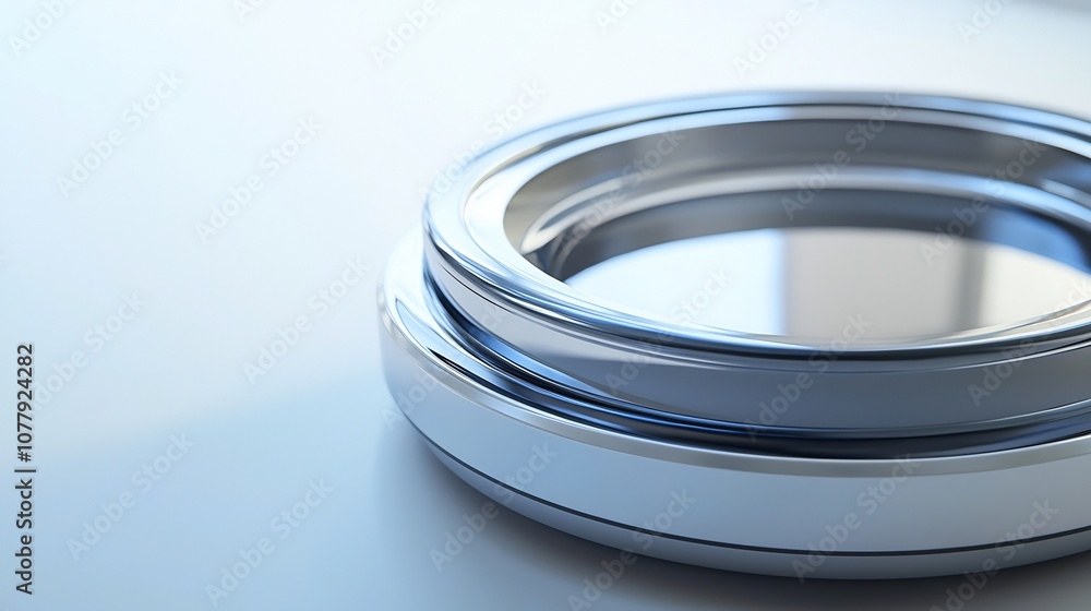 Close up of a sleek and modern car ashtray with a minimalist chrome design against a pristine white background This automotive accessory showcases a refined and elegant aesthetic Close up of a sleek and modern car ashtray with a minimalist chrome design against a pristine white background This automotive accessory showcases a refined and elegant aesthetic