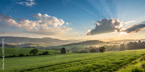 landscape with field and sky