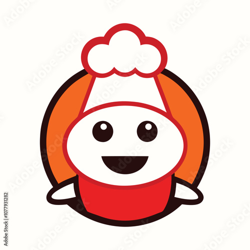 "Meet Lucy, the cheerful bakeshop mascot! A friendly, smiling baker holding a whisk and a fresh loaf, radiating warmth and inviting everyone to enjoy delicious homemade treats."
