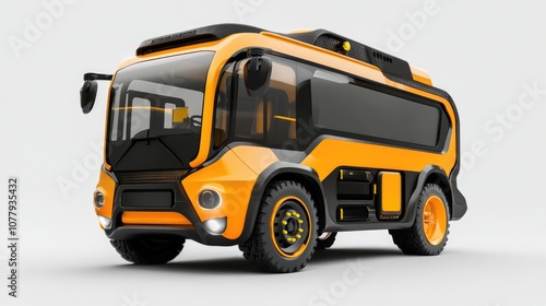 Concept Design of a Yellow Camper Van