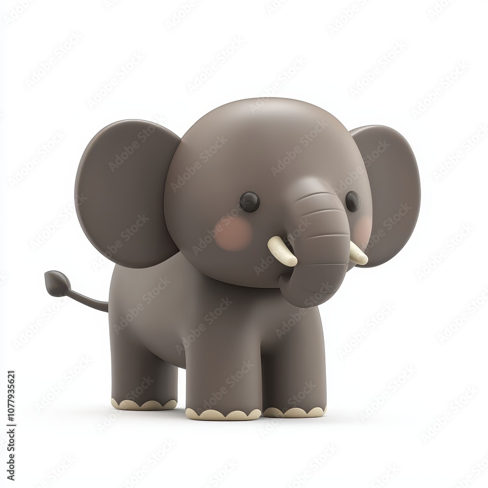 Cute Cartoon Elephant for Kids and Nursery Decor Cute Cartoon Elephant for Kids and Nursery Decor