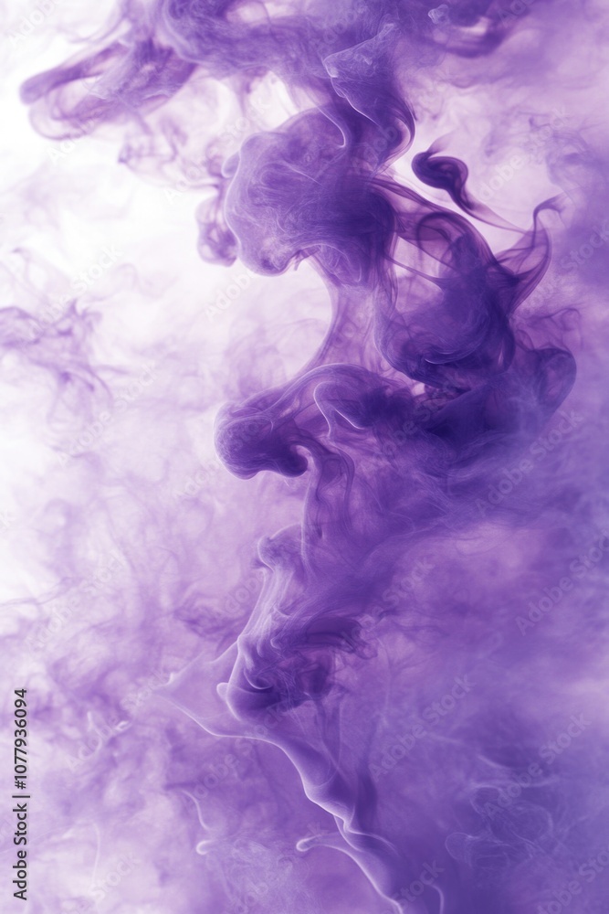 Fototapeta premium Purple substance in water
