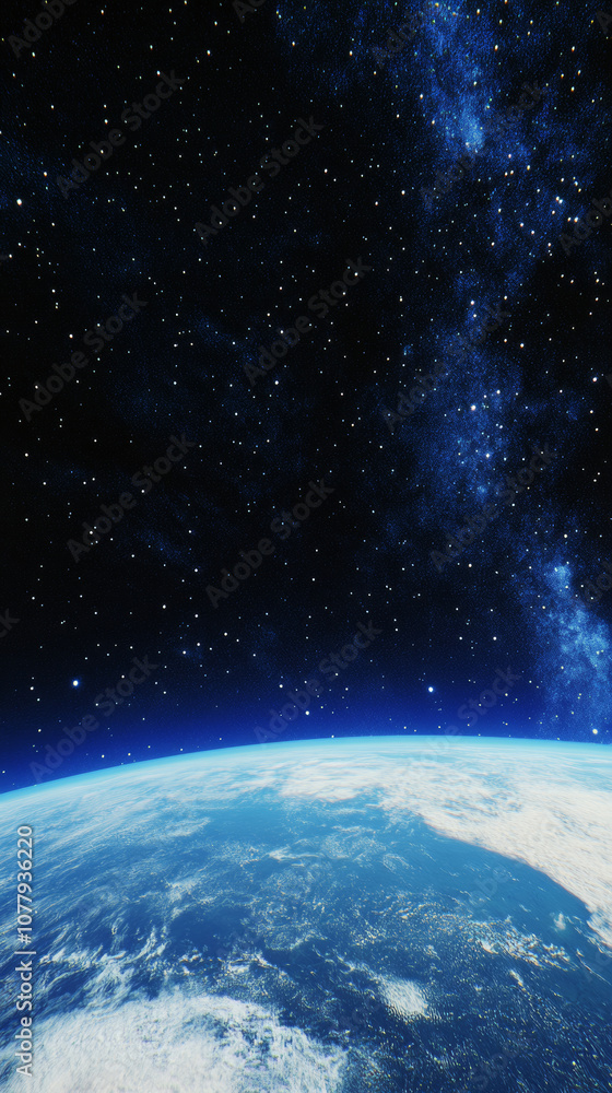 3D planet earth in space universe with shiny star dark blue technology science background with copy space. astronomy starry sky shimmering glow wallpaper 3D planet earth in space universe with shiny star dark blue technology science background with copy space. astronomy starry sky shimmering glow wallpaper