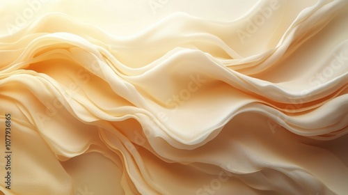 Simple and smooth warm cream color background with a spacious and calming appearance photo