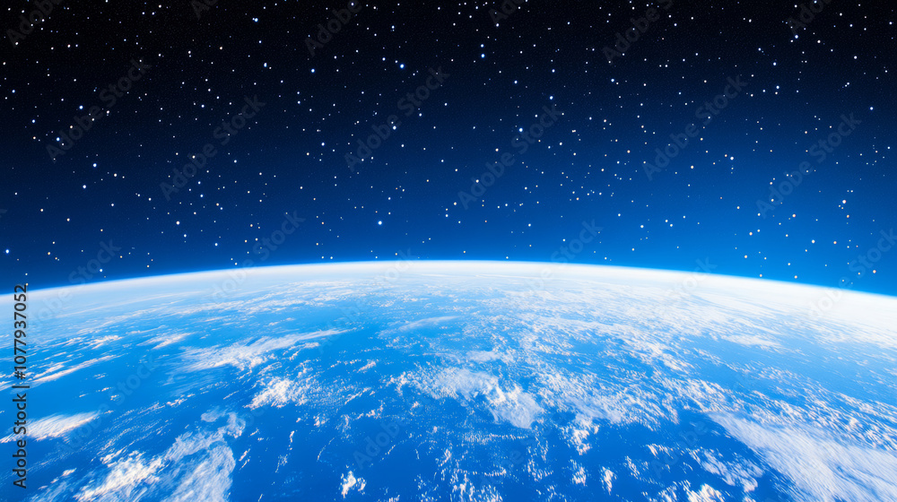 3D planet earth in space universe with shiny star dark blue technology science background with copy space. astronomy starry sky shimmering glow wallpaper 3D planet earth in space universe with shiny star dark blue technology science background with copy space. astronomy starry sky shimmering glow wallpaper