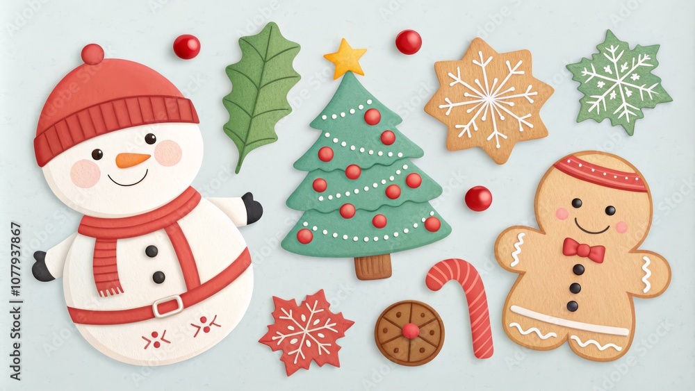 All object of Christmas-themed All object of Christmas-themed