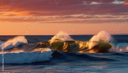Seaside Magic: The Warm Embrace of Golden Hour