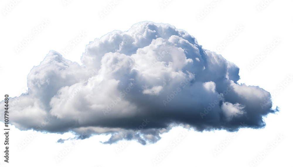Fluffy white clouds drift across a bright blue summer sky Fluffy white clouds drift across a bright blue summer sky