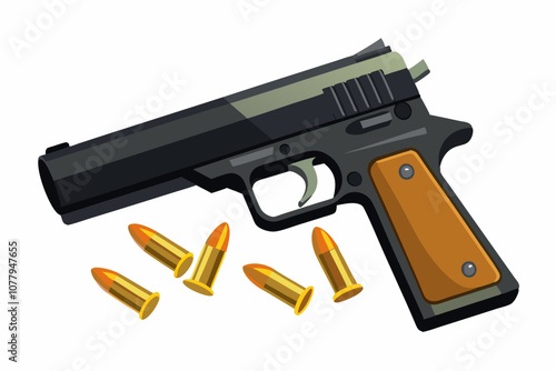 Pistol gun and bullets