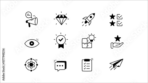 What's New Icons Set. New Features and Updates Icon Pack. What's New – Modern Concept Icons.