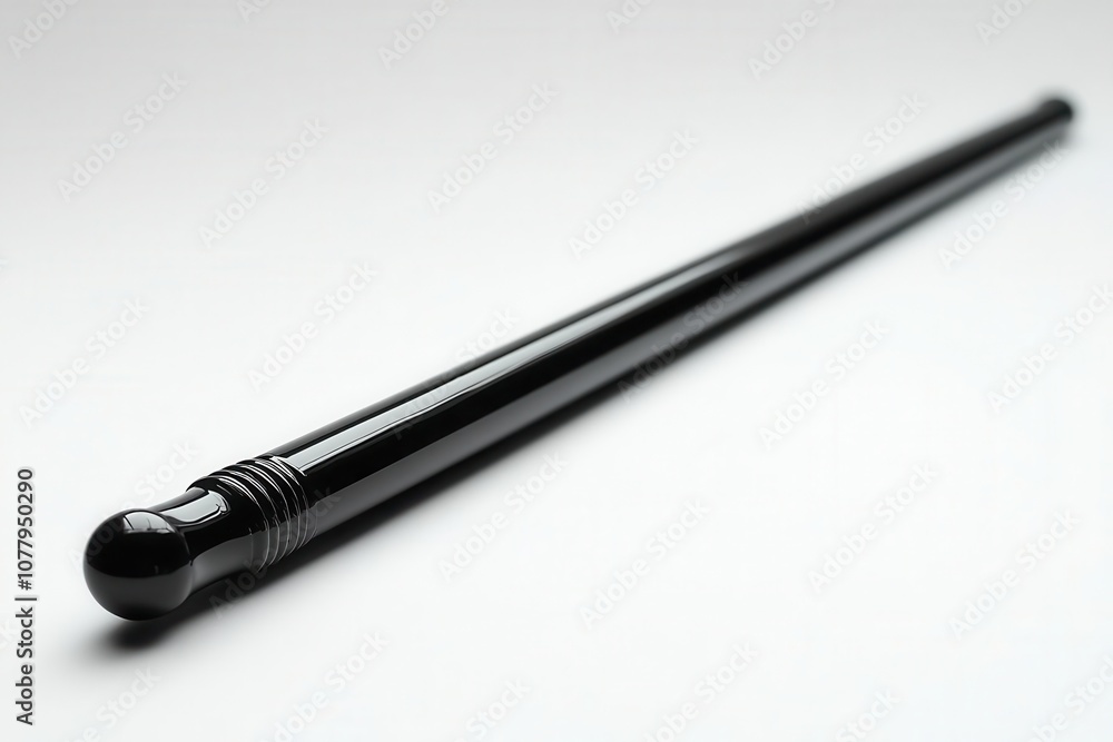 stylish baton resting on a clean white background symbolizing the artistry and precision of music conducting with a focus on its elegant design stylish baton resting on a clean white background symbolizing the artistry and precision of music conducting with a focus on its elegant design