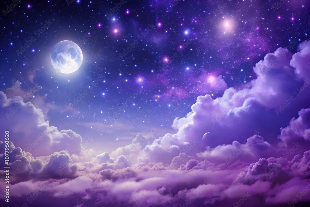 a purple moon and the moon are in the sky a purple moon and the moon are in the sky