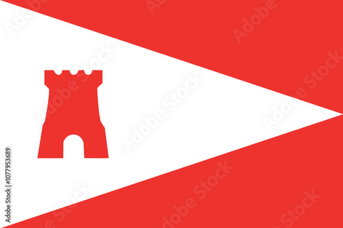 Flag of Etten-Leur Municipality (North Brabant or Noord-Brabant province, Kingdom of the Netherlands, Holland) Etten and Leur