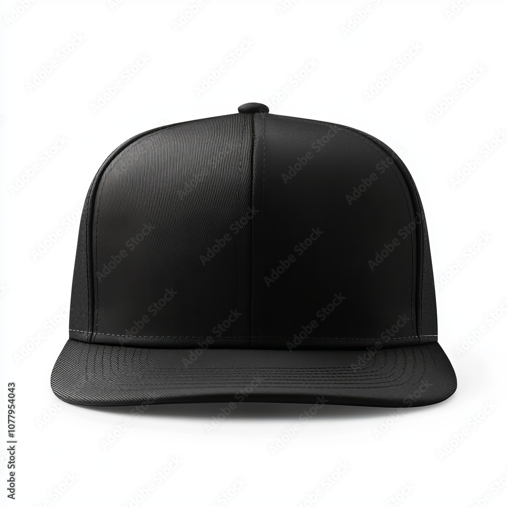 realistic high quality black snapback mockup isolated realistic high quality black snapback mockup isolated